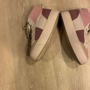 Rocket Dog Flair Pink and Tan Chunky Sneakers Size 10 Excellent Condition